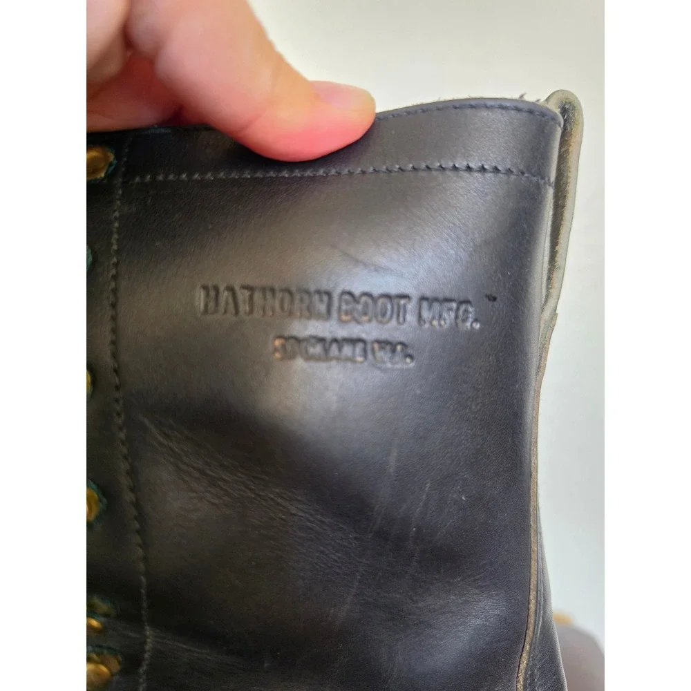 Whites Hathorn Heavy Duty Hi Line Logger Packer Plain Toe Work Boots sz 10 READ